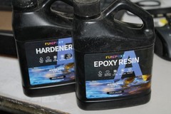 Funepoxy Crystal Clear Epoxy Resin & Hardener Kit For Table Top 500mL Bottles