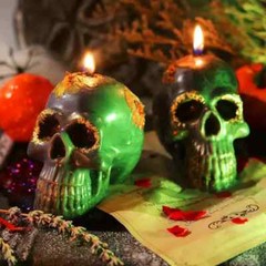 SKULL MOLD SILICONE 3D EPOXY RESIN CANDLES CANDY CHOCOLATE SOAP FONDANT 4 SIZES