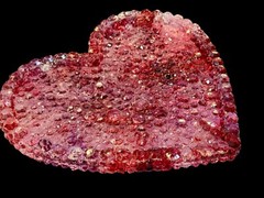 Handmade Silicone Crystal Heart Trinket Tray Mold