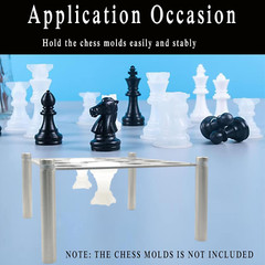 Metal Holder for Chess Molds, Chess Piece Holder for DIY Silicone Molds, Silicon
