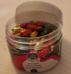 Color Pour Resin Mini Lights Multicolor Embellishments 2.4 oz Jar 78 pieces