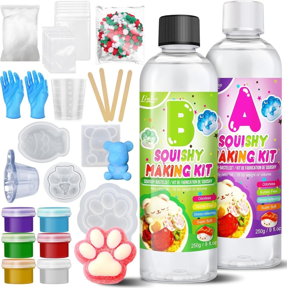 Taba Squishy Kit – 18oz Transparent Liquid small to medium,