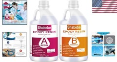Durable Crystal Clear 2 Gallon Epoxy Resin – Perfect for River Tables & Molds
