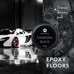 MEYSPRING Charcoal Black Mica Powder for Epoxy – Resin Color Pigment – Resin Dye