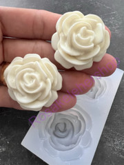 Roses silicone mold for Fondant-Resin-handcrafts-polymer clay- size 1.41″ round