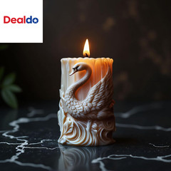 Swan Cylinder Candle Silicone Mold – Animal Pillar Column Resin Casting Mold for