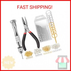 222 PCS Pin Vise Kit for Resin Molds, LEOBRO Steel Hand Drill with Drill Bits &