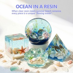 Epoxy Resin Kit for Beginners, Resin Kit with Molds, 8OZ Epoxy Kit with 12-Co…