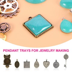 35pcs Resin Casting Silicone Molds Epoxy Pendant Mould Kit Jewelry Making Craft