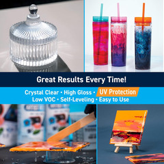 TotalBoat Artist Epoxy Resin 2 Gallon Kit 1:1 Clear UV Resistant Casting