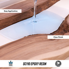CLEAR EPOXY RESIN 6 GALLON KIT * UV RESISTANT * MARINE GRADE * NON-TOXIC * BOAT