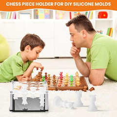 Chess Piece Holder, Metal Holder for Chess Molds for DIY Silicone Molds, Silicon