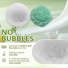 Translucent 16oz Silicone Mold Making Kit – Easy 1:1 Mix for Bubble-Free Molds