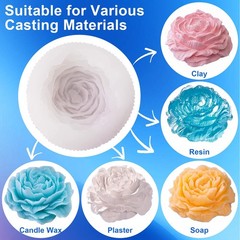CHANGTIKEJI Silicone Mold Making Kit,64OZ Super Elastic Liquid Silicone for …