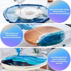 “Artist-Grade Epoxy Resin – Self-Leveling, Zero Bubbles & 5-Year UV Guard for ..