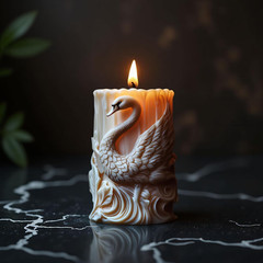 Swan Animal Cylinder Molds Silicone Wave Spiral Candle Mold – Silicone Resin Cas