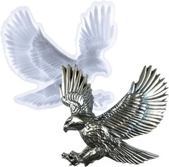 Eagle Resin Silicone Mold, 3D Animal Epoxy Resin Mold Large Animals Statue Makin