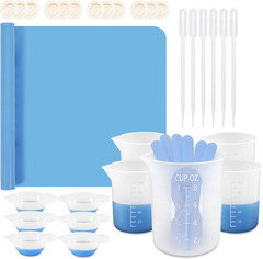 Silicone Measuring Cups for Resin, Resin Supplies with 250&100Ml