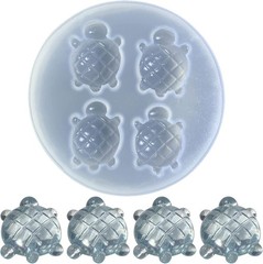 Resin Jewelry Casting Molds Turtle Silicone Mold for Resin Pendants Keychai