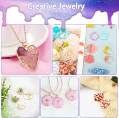 UV Resin Jewelry Making Kit, 300G Crystal Clear Resin with Light and Molds, DIY