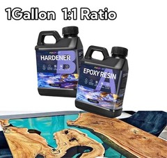 Epoxy Resin 1Gallon No Yellowing No Bubble easy mixing Crystal Clear Epoxy Resin