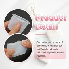 3.7 Inch Resin Mould for Candle Making, Cylinder Silicone Moulds, White