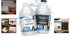 Crystal Clear 1 Gallon Epoxy Resin Kit – Food Safe, Self-Leveling & UV Resistant