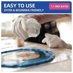 1 Gallon Crystal Clear Epoxy Resin Kit NotYellowing NoBubble, Self Leveling …