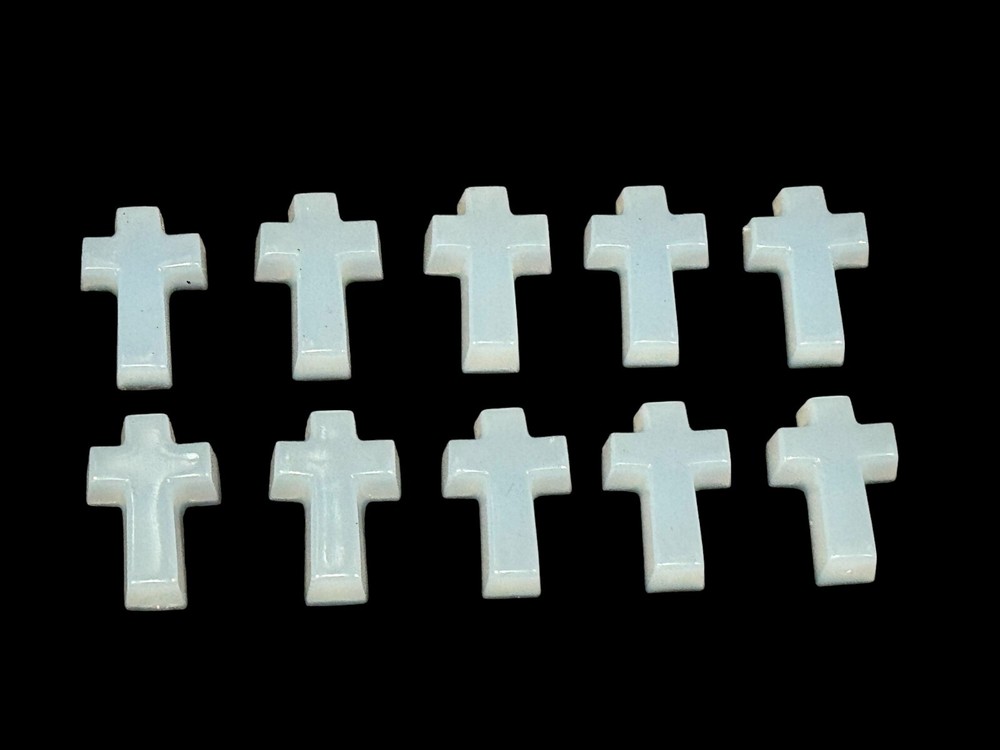Silicone Inlay Set of 10 Crosses