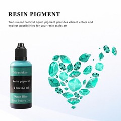 Ocean Blue Liquid Epoxy Resin Dye Colorant Pigment 60ml Translucent