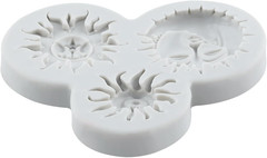 Sun and Moon Face Silicone Molds Sun Face Polymer Clay Mold for DIY Crafts Air D