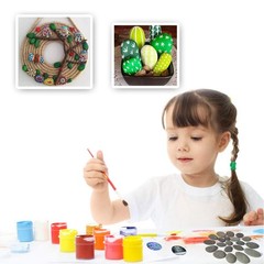 120PCS hand-selected smooth, flat rocks in assorted small, medium, and tiny size