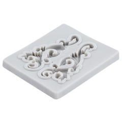 Baroque Scroll Relief Lace Polymer Clay Mold Silicone Molds DIY Crafts