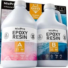 Clear Epoxy Resin Self-Leveling Non-Toxic For Casting Coating Art Crafts New