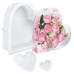 Large Heart Resin Molds Heart Shaped Silicone Molds for Epoxy Resin Large Res…