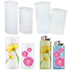 Silicone Epoxy Resin Mold Lighter Cover Making Tool Mould Handmade Craft LOT
