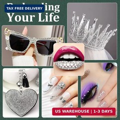 Resin Rhinestones for Crafting with B7000 Jewelry Glue, 1 Box Clear Flatback Cry