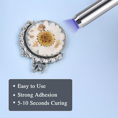UV Resin Glue 25g Quick Dry Adhesive for Glass Metal Wood DIY Craft Repair