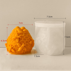 Honeycomb Silicone Cylinder Mold for Resin Casting & Candle Making