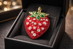 Handmade Crystal Strawberry Mold For Resin