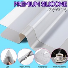 LEOBRO Silicone Mats for Crafts, 2 Pcs 11.69″ x 8.26″ Silicone Mats for Resin,