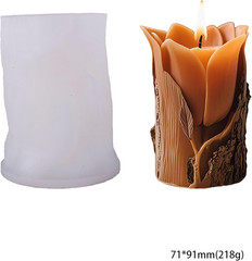 Flower Cylinder Molds Silicone Wave Spiral Candle Mold – Silicone Resin Casting