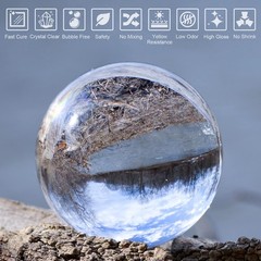 LETS RESIN UV Resin, Upgraded 500g Crystal Clear UV Resin Hard, Low Odor