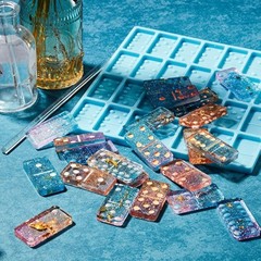 Versatile 28-Cavity Silicone Mold for Jewelry, Candy & More – Classical Blue