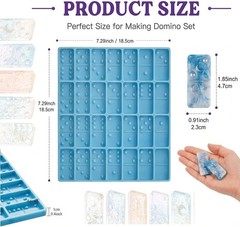 Versatile 28-Cavity Silicone Mold for Jewelry, Candy & More – Classical Blue