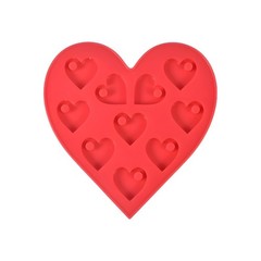 DIY Pendant Crystal Epoxy Resin Mold Heart Shaped Earrings Craft Making Tool