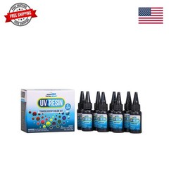 Translucent Colored UV Resin – Fast-Cure UV Resin Kit for Jewelry Making, Cha…