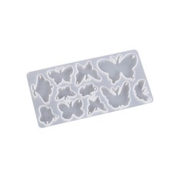 Butterfly Silicone Mold Epoxy Resin Casting DIY Earrings Pendant Jewelry Deco yy