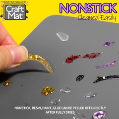 LEOBRO Silicone Mats for Resin Molds & Crafts