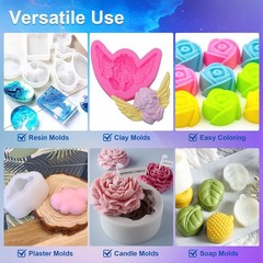 Silicone Mold Making 84oz 10A Elastic Liquid Silica Gel Translucent Fast Cure